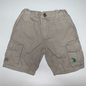 ⚡️3/$12! US POLO ASSN TODDLER KHAKI CARGO SHORTS